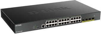 Коммутатор D-Link DGS-1250-28XMP/RU/A1A 24x1Гбит/с 4SFP+ 24PoE 370W управляемый - купить недорого с доставкой в интернет-магазине
