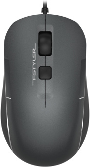 Мышь A4Tech Fstyler FM26S серый/черный оптическая 1600dpi silent USB для ноутбука 4but (FM26S USB (SMOKY GREY)) - купить недорого с доставкой в интернет-магазине