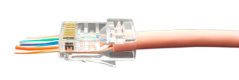 Коннектор Hyperline (PLEZ-8P8C-U-C6-100) UTP кат.6 RJ45 прозрачный (упак.:100шт) - купить недорого с доставкой в интернет-магазине