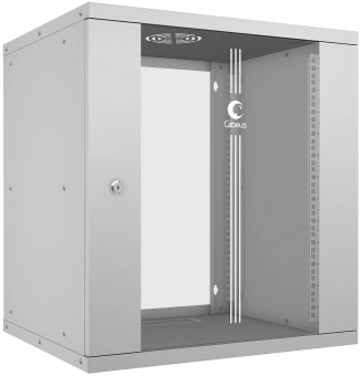 Шкаф коммутационный Cabeus (WSC-05D-12U55/45) настенный 12U 550x450мм пер.дв.стекл 30кг серый 390мм IP20 сталь - купить недорого с доставкой в интернет-магазине