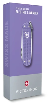 Нож перочинный Victorinox Classic SD Alox Electric Lavender (0.6221.223G) 58мм 5функц. подар.коробка - купить недорого с доставкой в интернет-магазине