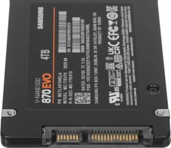 Накопитель SSD Samsung SATA-III 4TB MZ-77E4T0BW 870 EVO 2.5" - купить недорого с доставкой в интернет-магазине