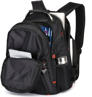 РюкзакДА Sumdex PJN-301BK 46x37x22см 37.44л. 1.16кг. полиэстер черный - купить недорого с доставкой в интернет-магазине