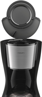 Кофеварка капельная Philips HD7462/20 1000Вт черный/серебристый - купить недорого с доставкой в интернет-магазине