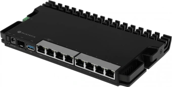 Маршрутизатор MikroTik RB5009UG+S+IN 10/100/1000 компл.:устройство/крепления/адаптер черный - купить недорого с доставкой в интернет-магазине
