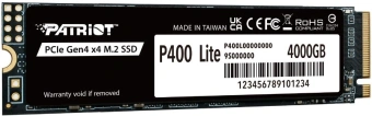 Накопитель SSD Patriot PCIe 4.0 x4 4TB P400LP4KGM28H P400 Lite M.2 2280 - купить недорого с доставкой в интернет-магазине