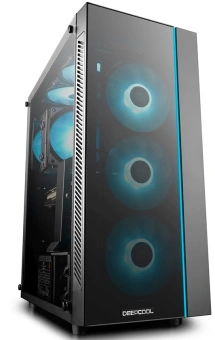 Корпус Deepcool Matrexx 55 V4 черный без БП E-ATX 2xUSB2.0 1xUSB3.0 audio bott PSU - купить недорого с доставкой в интернет-магазине