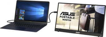 Монитор Asus 15.6" ZenScreen MB16ACV темно-серый IPS LED 16:9 глянцевая 250cd 178гр/178гр 1920x1080 60Hz FHD USB 0.83кг - купить недорого с доставкой в интернет-магазине