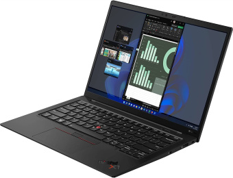 Ноутбук Lenovo ThinkPad X1 Carbon G10 Core i7 1265U 16Gb SSD1Tb Intel Iris Xe graphics 14" WUXGA (1920x1200) Windows 11 Professional black WiFi BT Cam (21CCS9PT01/M) - купить недорого с доставкой в интернет-магазине