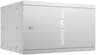 Шкаф коммутационный Cabeus (WSC-05D-6U55/45M) настенный 6U 550x450мм пер.дв.металл 30кг серый 390мм 220град. 320мм IP20 сталь - купить недорого с доставкой в интернет-магазине