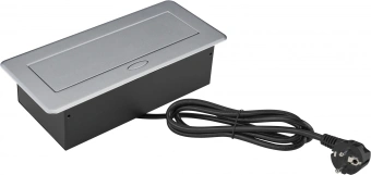 Розетка Cactus CS-SOCKET-EU/USBA-GY для столешницы 26.5x11.8x6.5см серый - купить недорого с доставкой в интернет-магазине