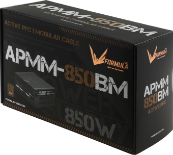 Блок питания Formula ATX 850W APMM-850BM 80+ bronze (20+4pin) APFC 140mm fan 6xSATA Cab Manag RTL - купить недорого с доставкой в интернет-магазине