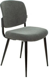 Стул для дома Бюрократ CH-K8_2 комплект 2шт серый Alfa 44 металл черный на ножках (CH-K8_1/GREY_2) - купить недорого с доставкой в интернет-магазине