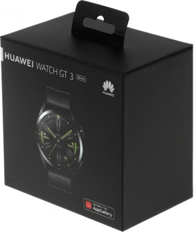 Смарт-часы Huawei Watch GT 3 JPT-B29 46мм 1.43" AMOLED корп.черный рем.черный разм.брасл.:140-210мм (55028464) - купить недорого с доставкой в интернет-магазине