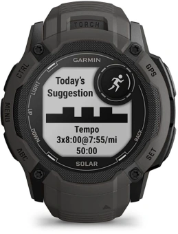 Смарт-часы Garmin Instinct 2X Solar 50мм 1" MIP корп.черный рем.черный (010-02805-00) - купить недорого с доставкой в интернет-магазине