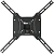 Кронштейн для телевизора Kromax OPTIMA-403 черный 15"-55" макс.25кг настенный поворот и наклон