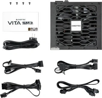 Блок питания Chieftec ATX 650W Vita SM3 BPX-650-C 80+ bronze (20+4pin) APFC 120mm fan 6xSATA RTL - купить недорого с доставкой в интернет-магазине