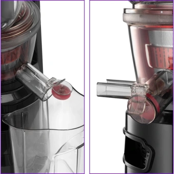 Соковыжималка шнековая Kitfort КТ-1162 150Вт рез.сок.:1000мл. черный - купить недорого с доставкой в интернет-магазине