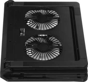 Подставка для ноутбука Digma D-NCP170-2x110 18" 400x288x45мм 52дБ 2xUSB 2x 110ммFAN 1100г Fan-control металл/пластик черный - купить недорого с доставкой в интернет-магазине