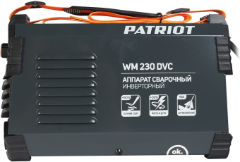 Сварочный аппарат Patriot WM230DVC инвертор ММА 10.7кВт (кейс в компл.) - купить недорого с доставкой в интернет-магазине