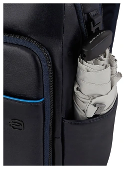 Рюкзак мужской Piquadro Blue Square Revamp CA5574B2V/BLU синий кожа - купить недорого с доставкой в интернет-магазине