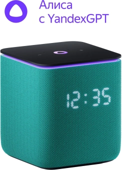 Умная колонка Yandex Станция Миди YNDX-00054EMD Алиса зеленый 24W 1.0 BT/Wi-Fi 10м - купить недорого с доставкой в интернет-магазине