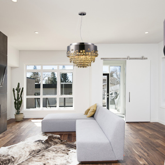 Люстра Hiper Angers H153-3 подвес. черный/хром - купить недорого с доставкой в интернет-магазине