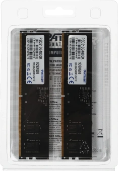 Память DDR5 2x8GB 4800MHz Patriot PSD516G4800K Signature RTL Gaming PC5-38400 CL40 DIMM 288-pin 1.1В Ret - купить недорого с доставкой в интернет-магазине