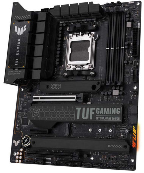 Материнская плата Asus TUF GAMING X670E-PLUS SocketAM5 AMD X670 4xDDR5 ATX AC`97 8ch(7.1) 2.5Gg RAID+HDMI+DP - купить недорого с доставкой в интернет-магазине