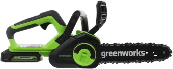 Цепная пила Greenworks G24CS25K2 аккум. дл.шины:10" (25cm) 1аккум. 2Ач ЗУ (2007707UA) - купить недорого с доставкой в интернет-магазине