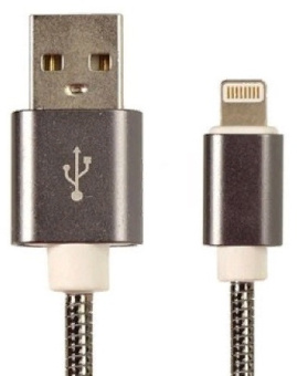 Кабель Premier 6-703M2 1.0BK USB (m)-Lightning (m) 1м черный пакет - купить недорого с доставкой в интернет-магазине