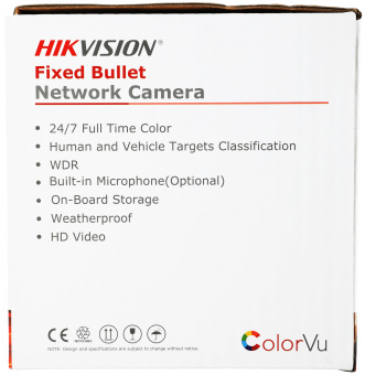 Камера видеонаблюдения IP Hikvision DS-2CD2047G2-LU(C)(4MM) 4-4мм цв. корп.:белый - купить недорого с доставкой в интернет-магазине