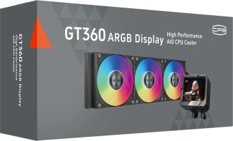 Система водяного охлаждения PcCooler GT360 Display ARGB Soc-AM5/AM4/1200/1700/1851 черный 4-pin 15-41.5dB Al LCD 310W Ret (GT360-BKAWXY-GL) - цена, купить или заказать с доставкой в интернет-магазине Система водяного охлаждения PcCooler GT360 Display ARGB Soc-AM5/AM4/1200/1700/1851 черный 4-pin 15-41.5dB Al LCD 310W Ret (GT360-BKAWXY-GL) - купить недорого с доставкой в интернет-магазине