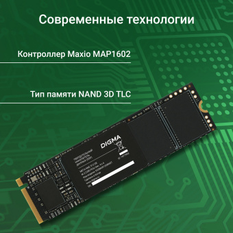 Накопитель SSD Digma PCIe 4.0 x4 512GB DGSM4512GM6ET Meta M6E M.2 2280 - купить недорого с доставкой в интернет-магазине
