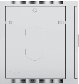 Шкаф коммутационный Cabeus (SH-05F-12U60/60-R) настенный 12U 600x600мм пер.дв.стекл 50кг RAL 7035 550мм 220град. 635мм IP20 сталь - купить недорого с доставкой в интернет-магазине