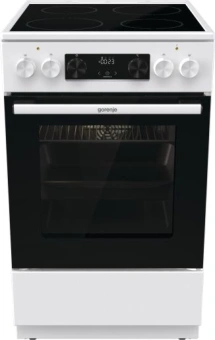 Плита Электрическая Gorenje GEC5C61WG белый стеклокерамика (без крышки) - купить недорого с доставкой в интернет-магазине