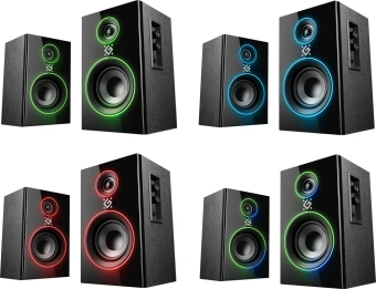 Колонки Defender Solar 20 2.0 черный 20Вт BT беспроводные BT - купить недорого с доставкой в интернет-магазине