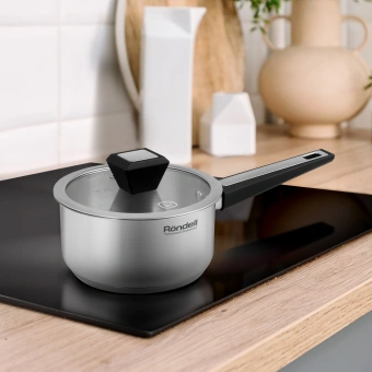 Ковш Rondell Blitz RDS-1888 1.4л. d=16см (с крышкой) стальной - купить недорого с доставкой в интернет-магазине