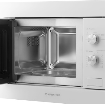 Микроволновая печь Maunfeld MBMO.20.1PGW 20л. 800Вт белый (встраиваемая) - купить недорого с доставкой в интернет-магазине