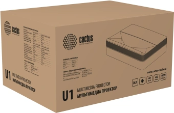 Проектор Cactus CS-U1.SG DLP 27200Lm LS 1700Lm ANSI (3840x2160) 800000:1 ресурс лампы:25000часов 2xUSB typeA 2xHDMI 9.7кг - купить недорого с доставкой в интернет-магазине