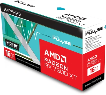 Видеокарта Sapphire PCI-E 4.0 11339-04-20G RX 7600 XT GAMING OC AMD Radeon RX 7600 16Gb 128bit GDDR6 2355/17500 HDMIx1 DPx3 HDCP Ret - купить недорого с доставкой в интернет-магазине