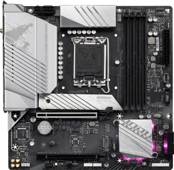 Материнская плата Gigabyte B760M AORUS ELITE AX Soc-1700 Intel B760 4xDDR5 mATX AC`97 8ch(7.1) 2.5Gg RAID+HDMI+DP - купить недорого с доставкой в интернет-магазине