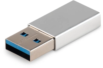 Адаптер Buro ver2.0 USB A(m) USB Type-C (f) (BU-USB2-AM-CF) серебристый - купить недорого с доставкой в интернет-магазине