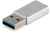 Адаптер Buro ver2.0 USB A(m) USB Type-C (f) (BU-USB2-AM-CF) серебристый - купить недорого с доставкой в интернет-магазине