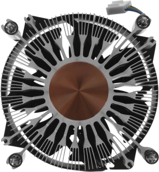 Устройство охлаждения(кулер) Digma D-CPC110-PWM3 Soc-1151/1200/2066/1700 черный 4-pin 25dB Al+Cu 110W 350gr Ret - купить недорого с доставкой в интернет-магазине