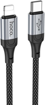Кабель Hoco X102 Fresh iP USB Type-C (m)-Lightning (m) 1м черный коробка - купить недорого с доставкой в интернет-магазине