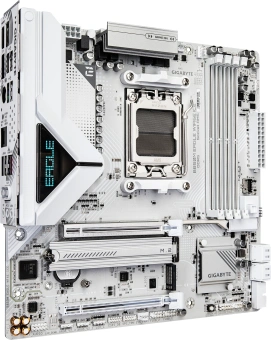 Материнская плата Gigabyte B850M EAGLE WF6E ICE SocketAM5 AMD B850 4xDDR5 mATX AC`97 8ch(7.1) 2.5Gg RAID+HDMI+DP - купить недорого с доставкой в интернет-магазине