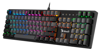 Клавиатура A4Tech Bloody B820R Dual Color механическая черный/серый USB for gamer LED (B820R GREY (BLUE SWITCH)) - купить недорого с доставкой в интернет-магазине