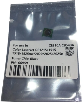 Чип тонер-картриджа Cet CET0959 (CE310A/320A/CB540A/CC530A) для HP Color LJ CP1215/1515/2025/CP1025 - купить недорого с доставкой в интернет-магазине