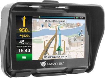 Навигатор Автомобильный GPS Navitel G550 Moto 4.3" 480x272 8Gb microSD черный Navitel - купить недорого с доставкой в интернет-магазине